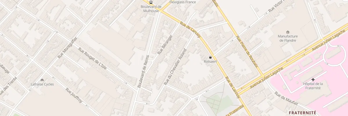 Plan du 30 Rue du Chevalier Roland à Roubaix