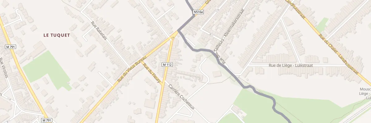 Plan du 516 Rue du Mont-à-Leux à Wattrelos