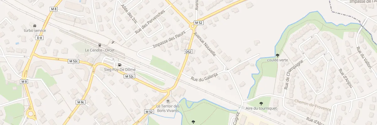 Plan du 2 Av de l’Allier au Cendre