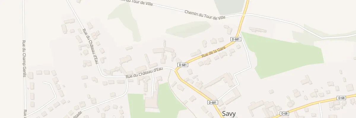 Plan du 3 Rue de la Gare à Savy