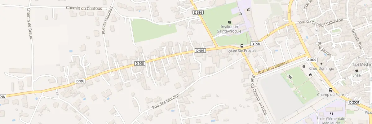 Plan du 21 Rue des Jonchères à Gannat