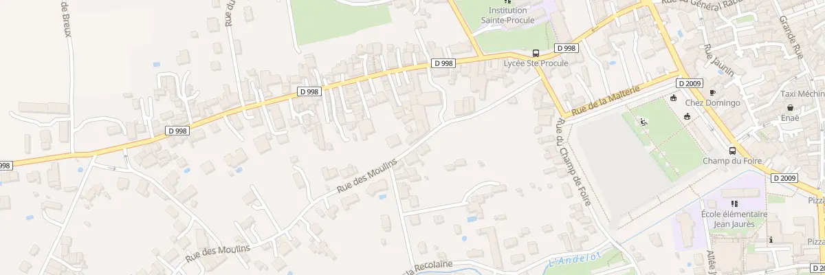 Plan du 10 Rue des Moulins à Gannat