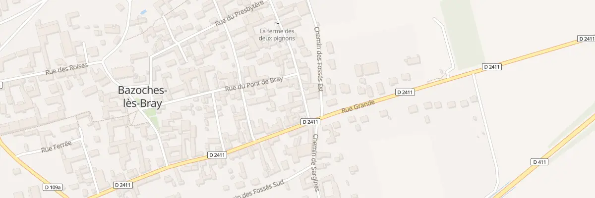 Plan du 5 Rue de la Poterne à Bazoches-lès-Bray