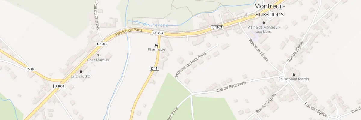 Plan du 3 Imp du Petit Paris à Montreuil-aux-Lions