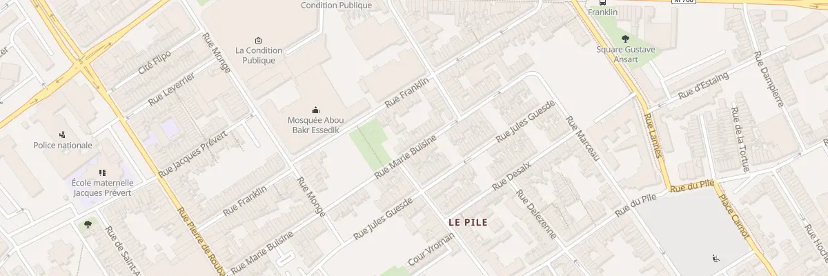 Plan du 99 Rue Marie Buisine à Roubaix