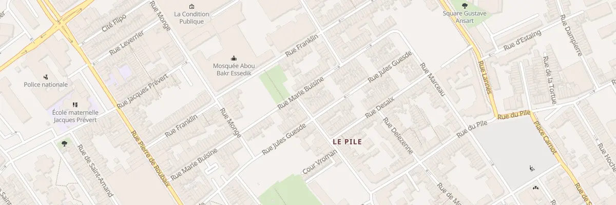 Plan du 3 Rue de Condé à Roubaix