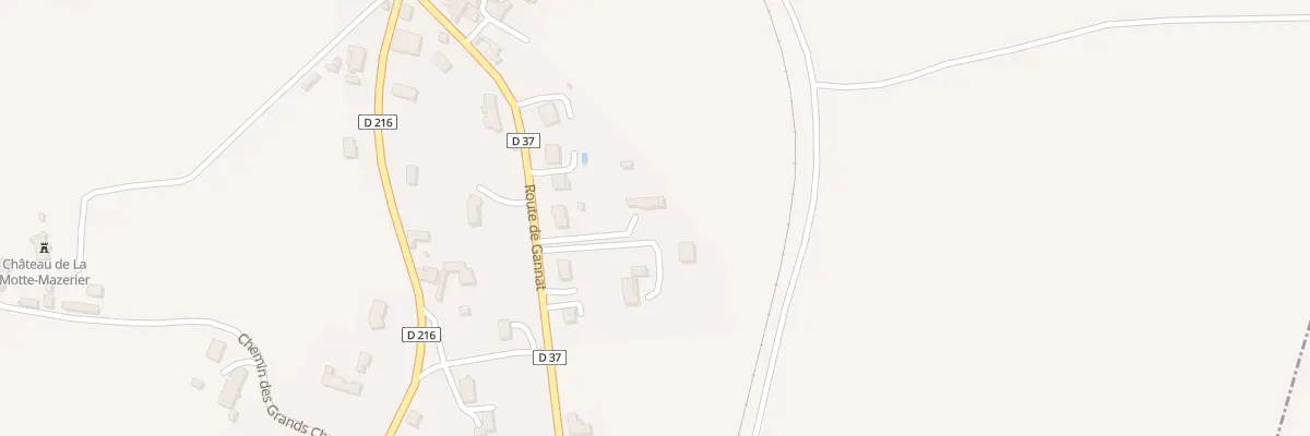 Plan du 21 Rte de Gannat à Mazerier