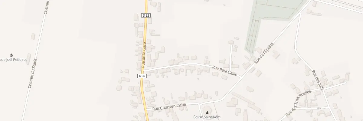 Plan du 7 Rue Paul Caille à Flavy-le-Martel