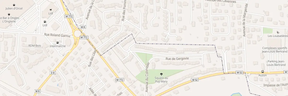 Plan du 9 Rue de Bellevue au Cendre