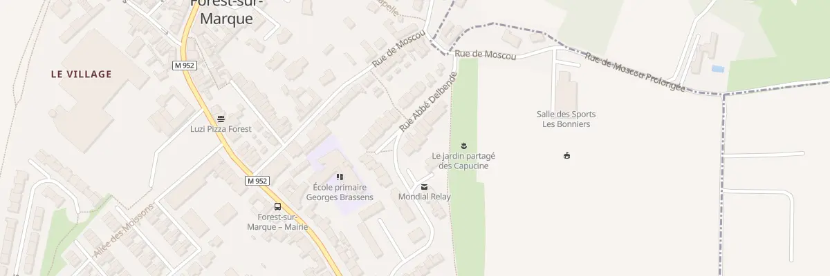 Plan du 30 Rue Abbe Delbende à Forest-sur-Marque