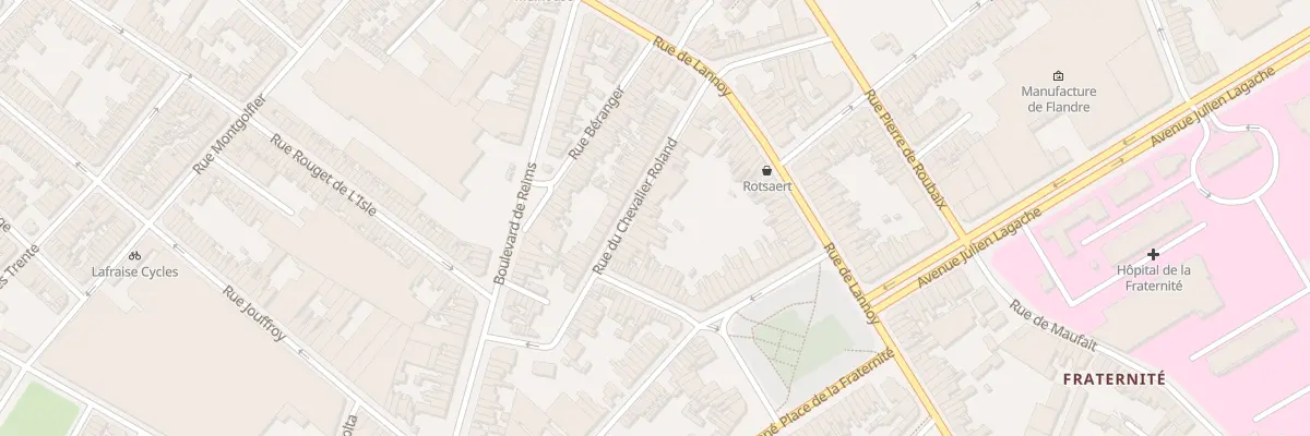 Plan du 25 Rue du Chevalier Roland à Roubaix