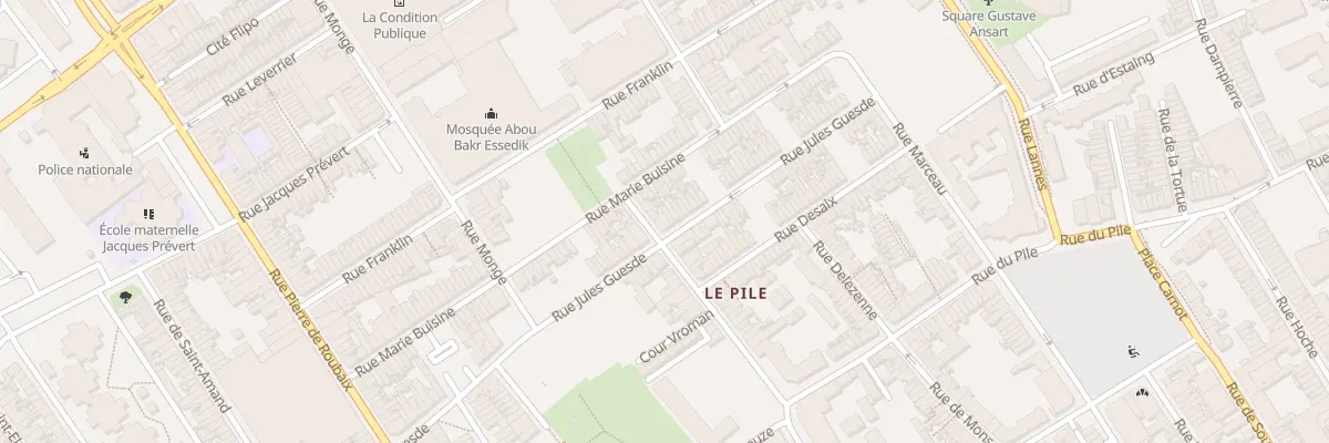 Plan du 7 Rue de Condé à Roubaix