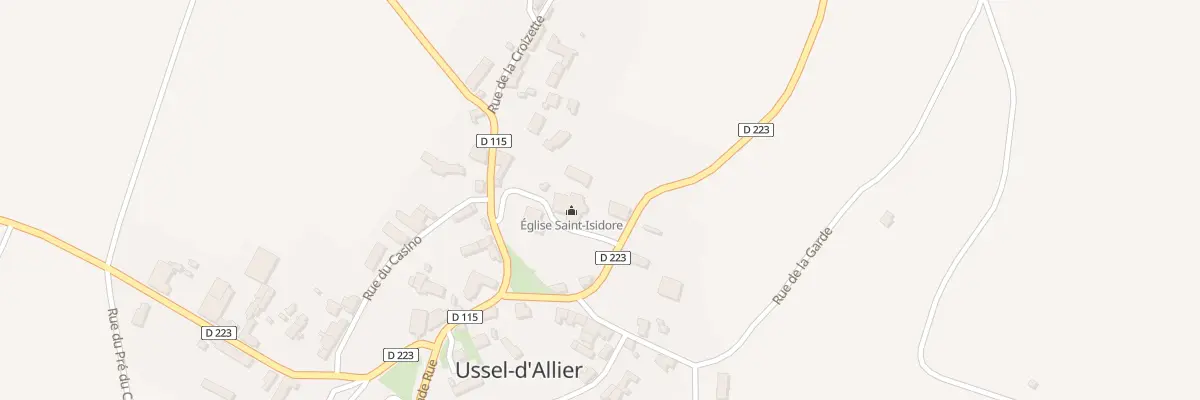 Plan du 7 Pl de l’Eglise à Ussel-d’Allier