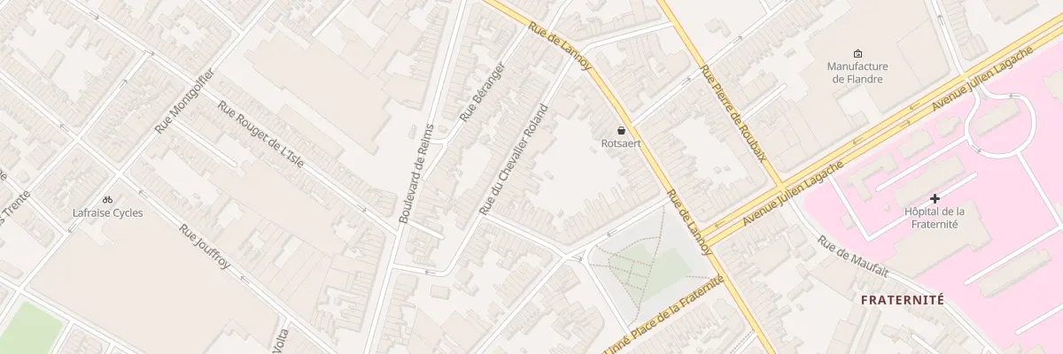 Plan du 27 Rue du Chevalier Roland à Roubaix