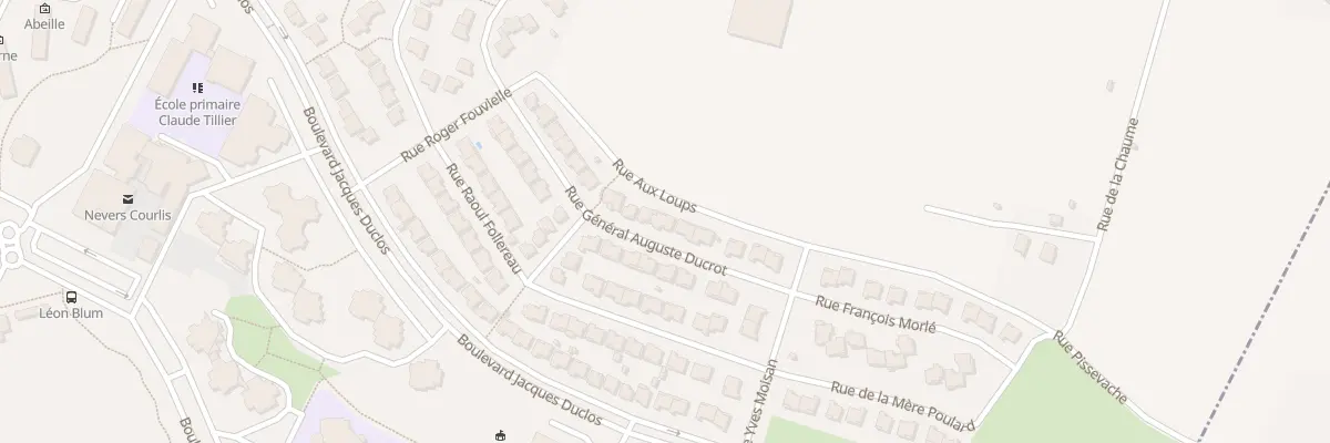 Plan du 12 Rue General Auguste Ducrot à Nevers