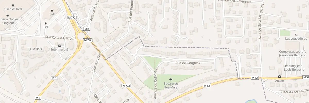Plan du 11 Rue de Bellevue au Cendre