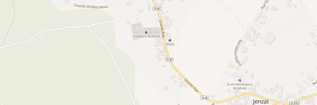 Plan du 22 Rue Grande Rue à Jenzat