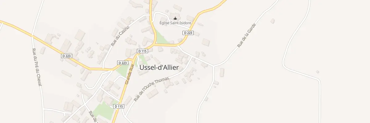 Plan du 4 Rue de l’Ouche Thomas à Ussel-d’Allier