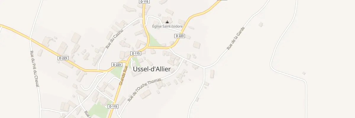 Plan du 6 Rue de la Garde à Ussel-d’Allier