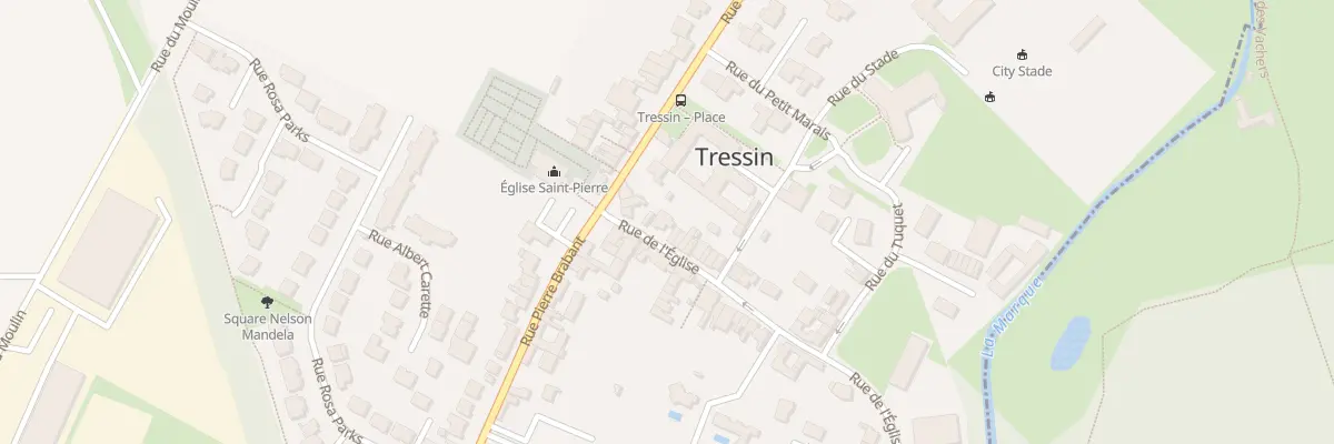 Plan du 3 Rue de L Eglise à Tressin