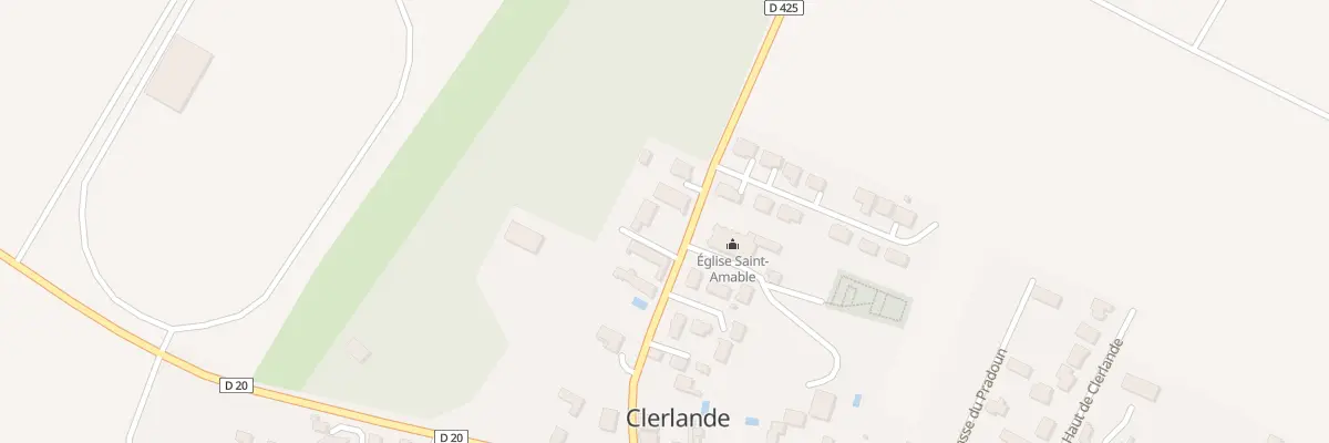 Plan du 7 Rte de Varennes à Clerlande