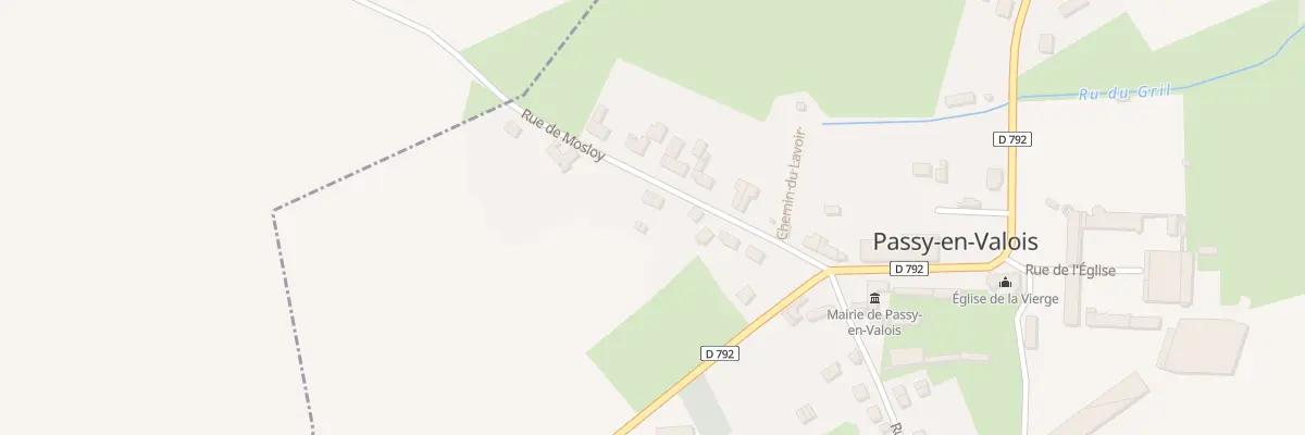 Plan du 8 Rue de Mosloy à Passy-en-Valois