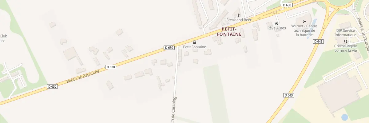 Plan du 721 Rte de Bapaume à Fontaine-Notre-Dame