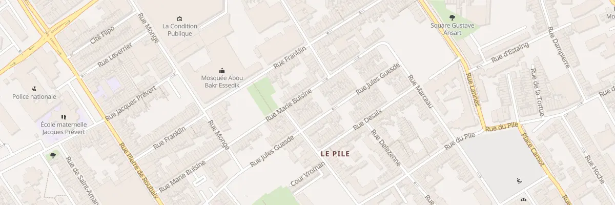 Plan du 96 Rue Marie Buisine à Roubaix