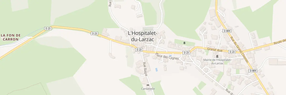 Plan du 5 Pl La Placette à L’Hospitalet-du-Larzac