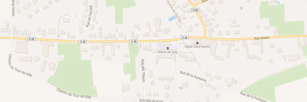Plan du 9 Rue de Picardie à Savy