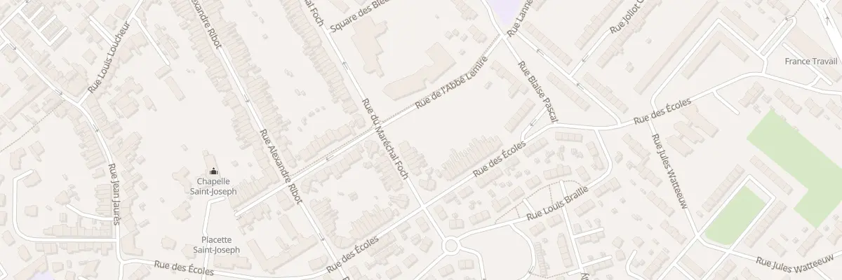 Plan du 14 Rue du Marechal Foch à Hem