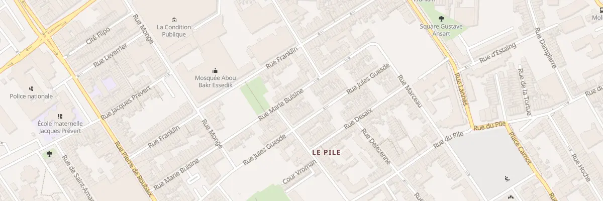 Plan du 98 Rue Marie Buisine à Roubaix