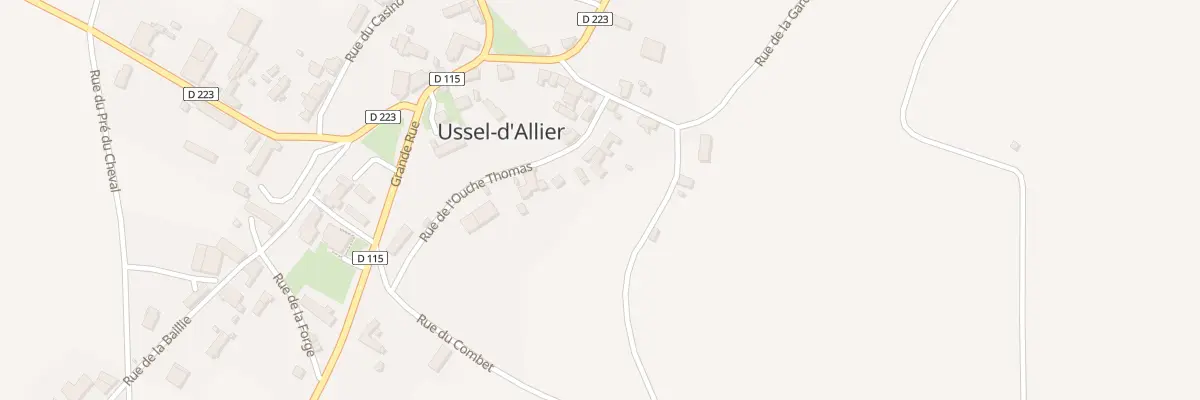 Plan du 7 Rue de l’Ouche Thomas à Ussel-d’Allier