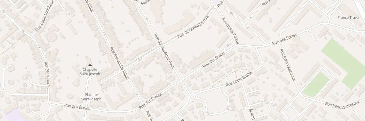 Plan du 6 Rue du Marechal Foch à Hem