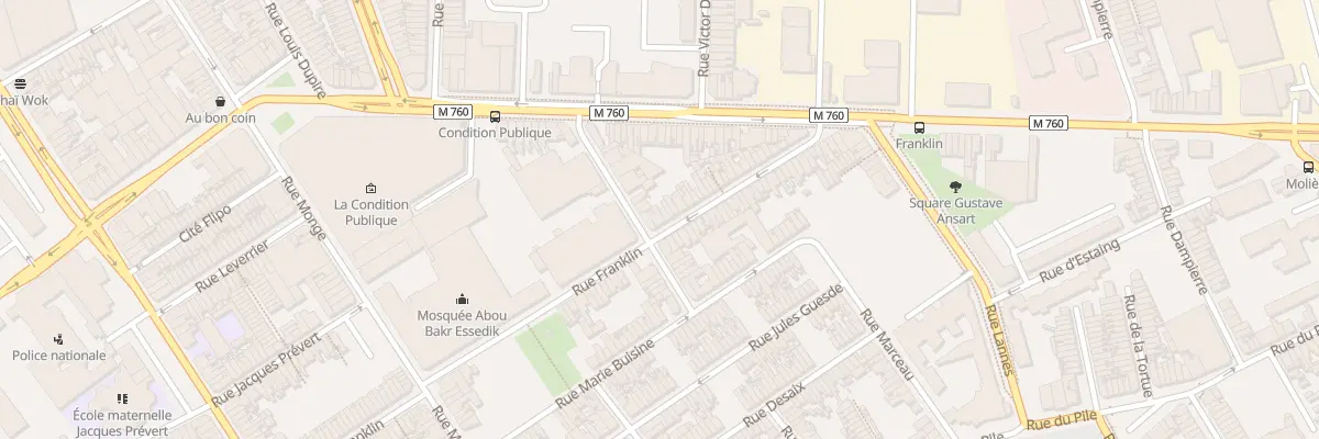 Plan du 113 Rue Franklin à Roubaix