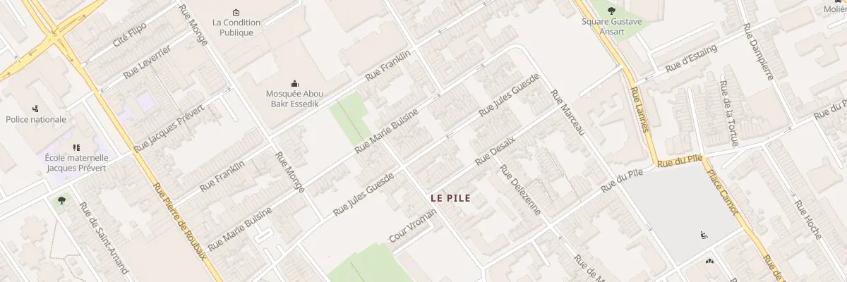 Plan du 357 Rue Jules Guesde à Roubaix