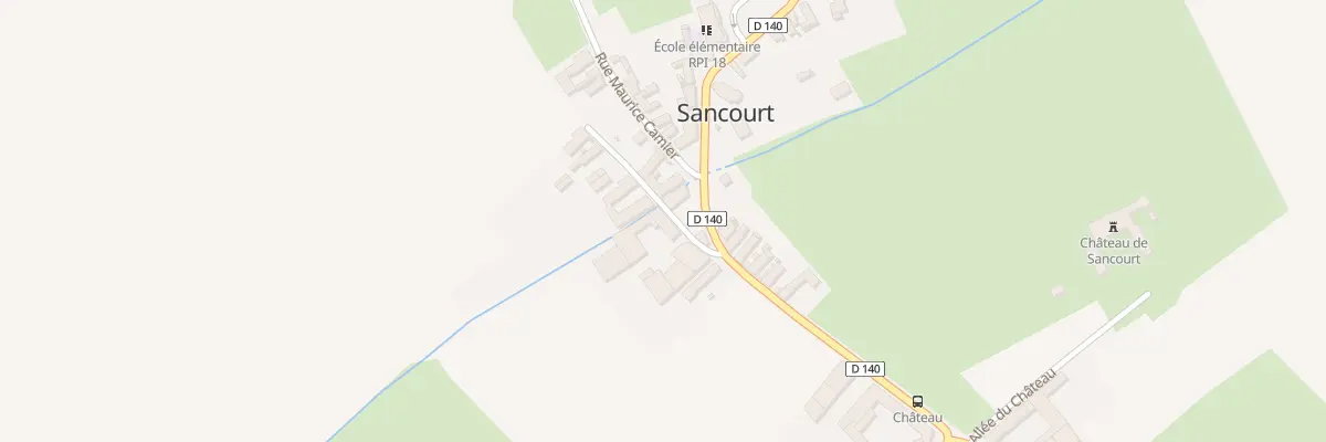 Plan du 33 Rue des Anciens Combattants à Sancourt
