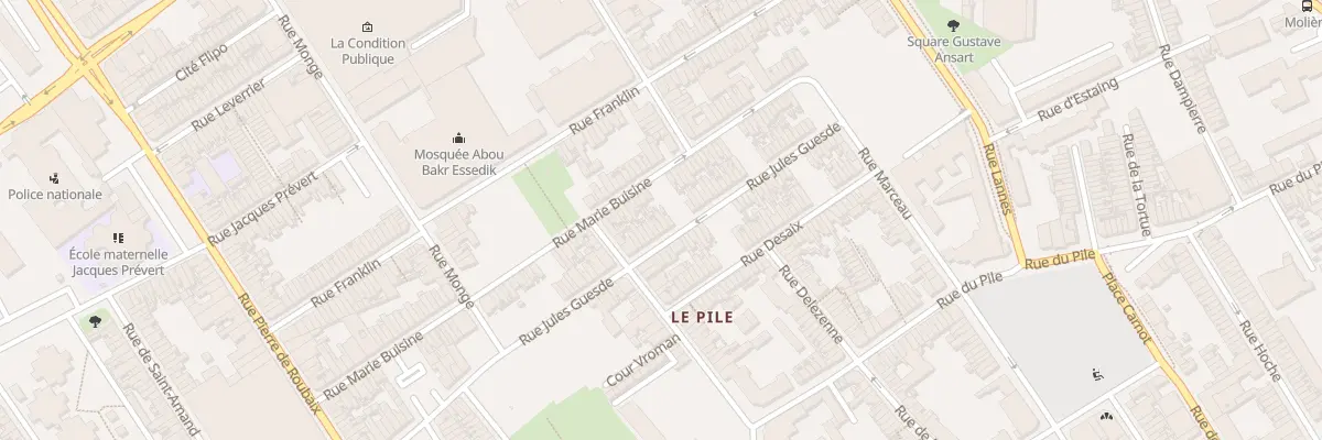 Plan du 359 Rue Jules Guesde à Roubaix