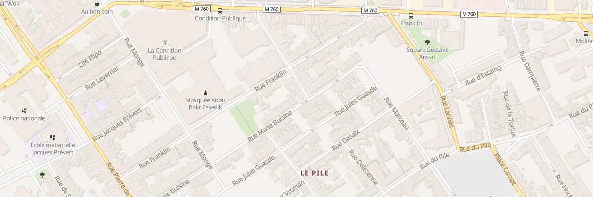 Plan du 111B Rue Marie Buisine à Roubaix