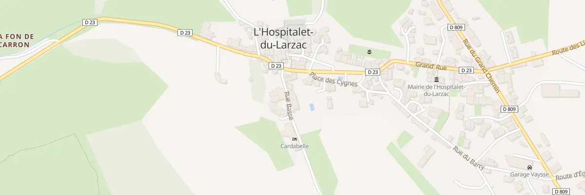Plan du 5 Rue Basse à L’Hospitalet-du-Larzac