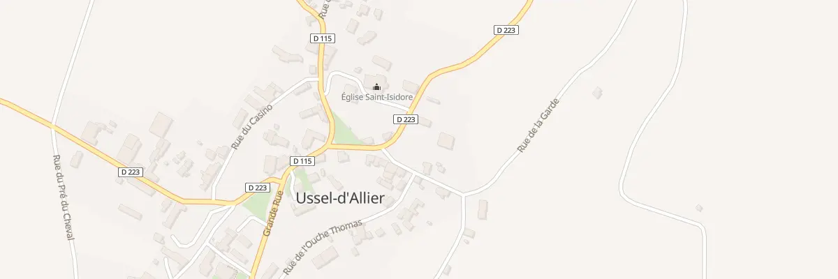 Plan du 4 Rte d’Etroussat à Ussel-d’Allier