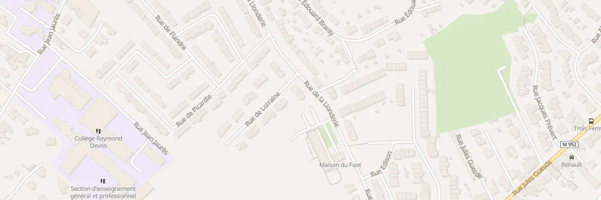 Plan du 61 Rue de la Lionderie à Hem
