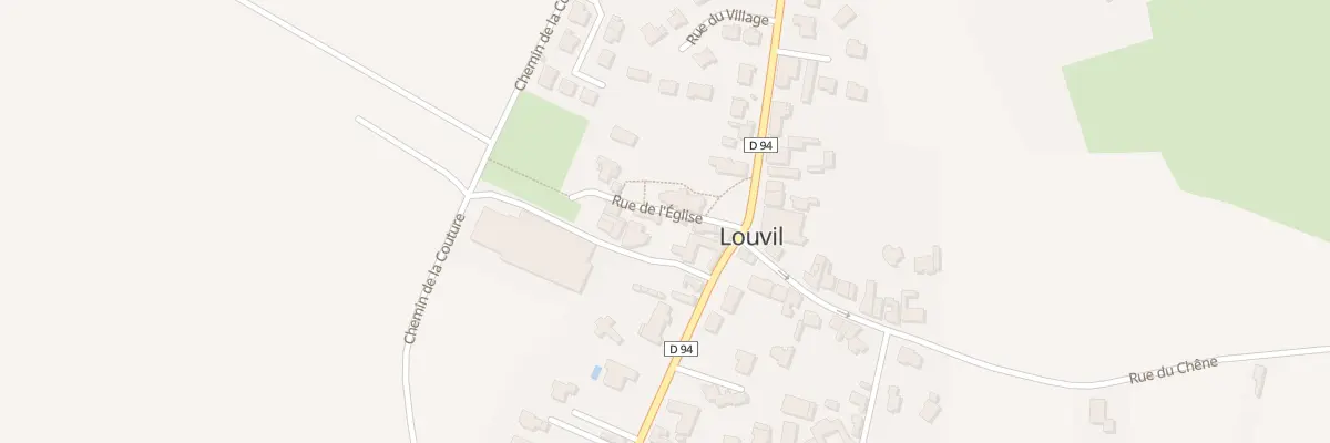 Plan du 65 Rue de l’Eglise à Louvil