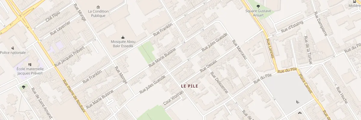 Plan du 361 Rue Jules Guesde à Roubaix