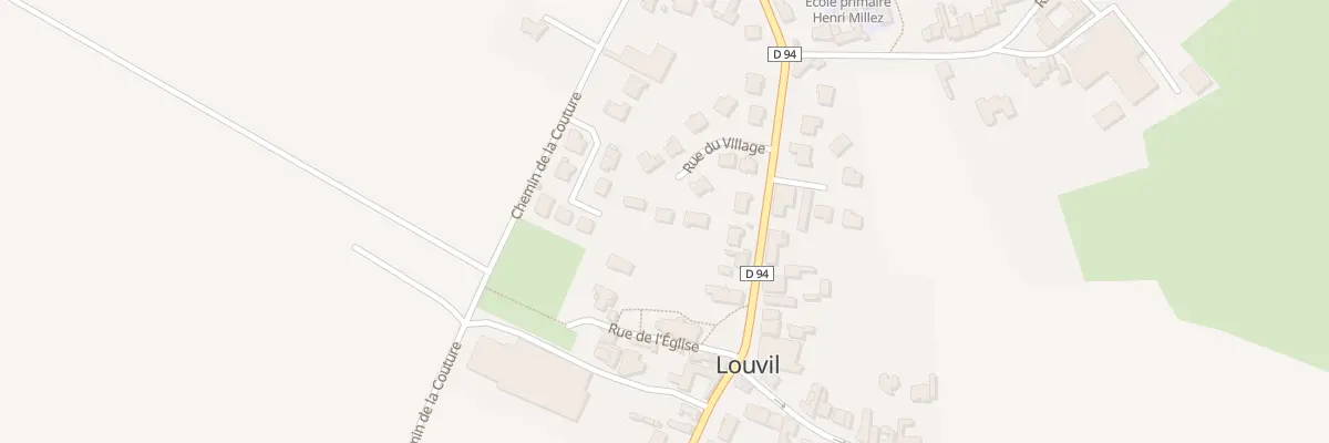 Plan du 9 Rue du Village à Louvil