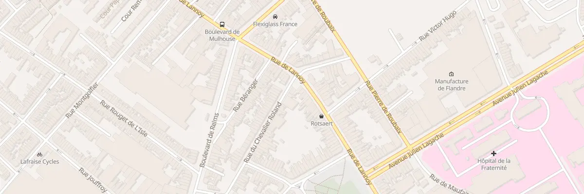 Plan du 3 Rue du Chevalier Roland à Roubaix