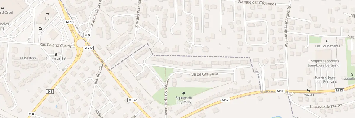Plan du 21 Rue de Bellevue au Cendre