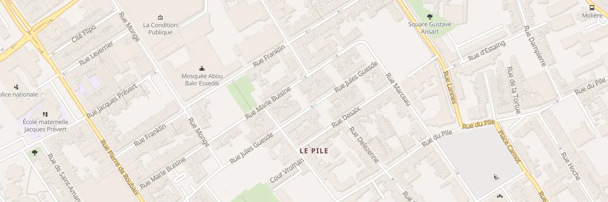 Plan du 367 Rue Jules Guesde à Roubaix