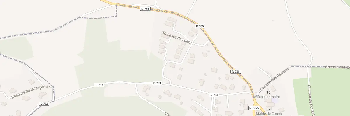 Plan du 5 Rue de l’Oppidum à Corent