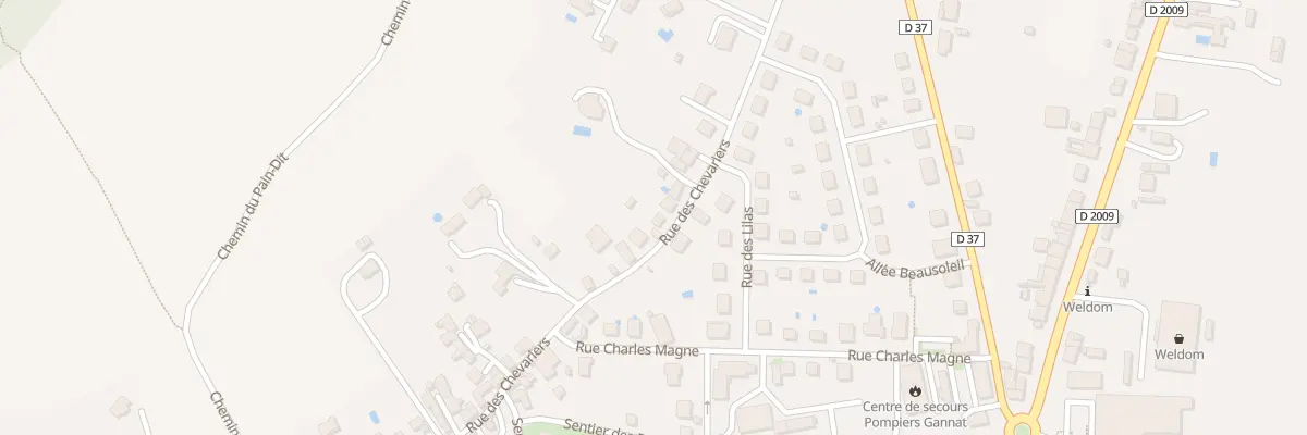 Plan du 45 Rue des Chevariers à Gannat